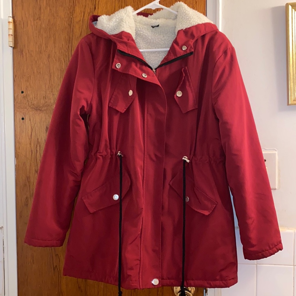 Red coat!!! ❤️❤️
